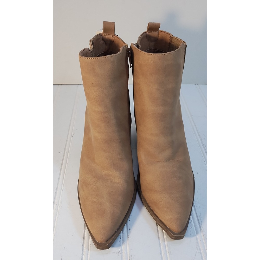 Universal Thread Whitney Pointed Toe Ankle Booties Womens 9.5 Natural Tan New